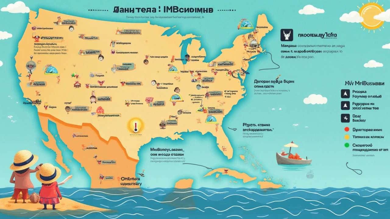 Погода и вода: где теплее и спокойнее