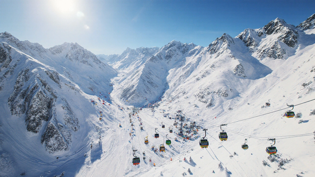 Где находится самый большой горнолыжный курорт мира?