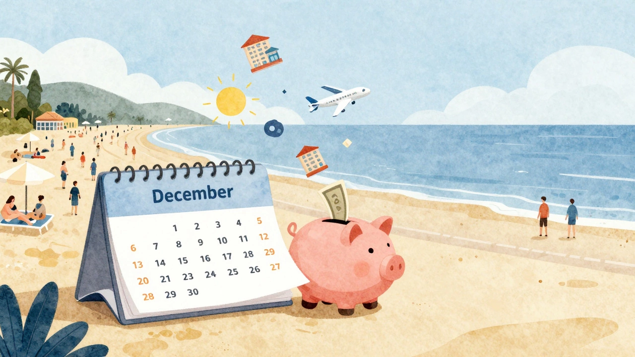 Календарь переходит с декабря на январь, с падающими скидками и пустыми пляжами вместо летней толпы.