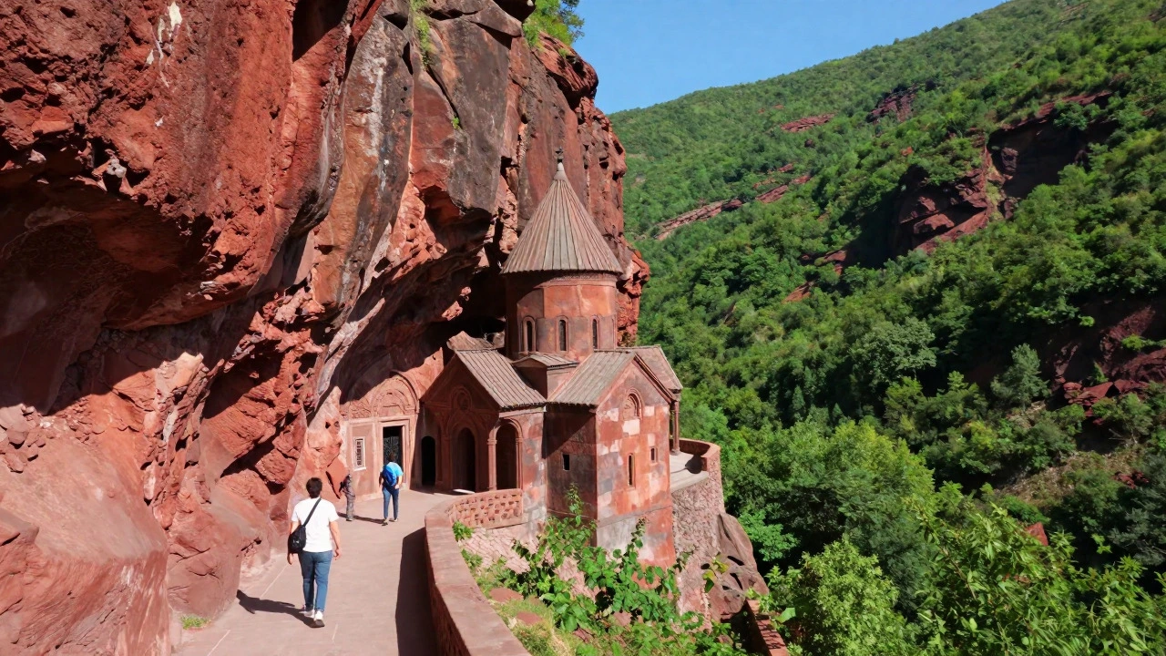 Монастырь Гегард, высеченный в скалах Армении